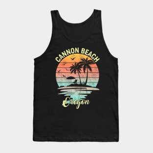 Family Vacation Retro  Oregon Cannon Beach Tank Top